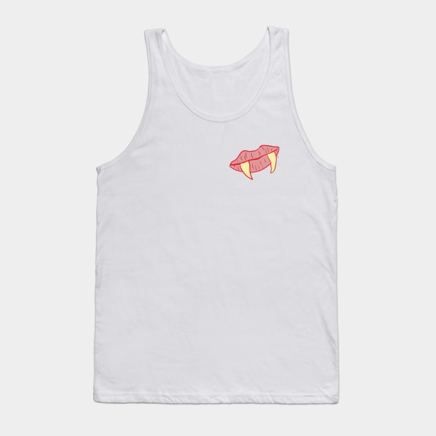 Vamp Lips Tank Top by CalebLindenDesign